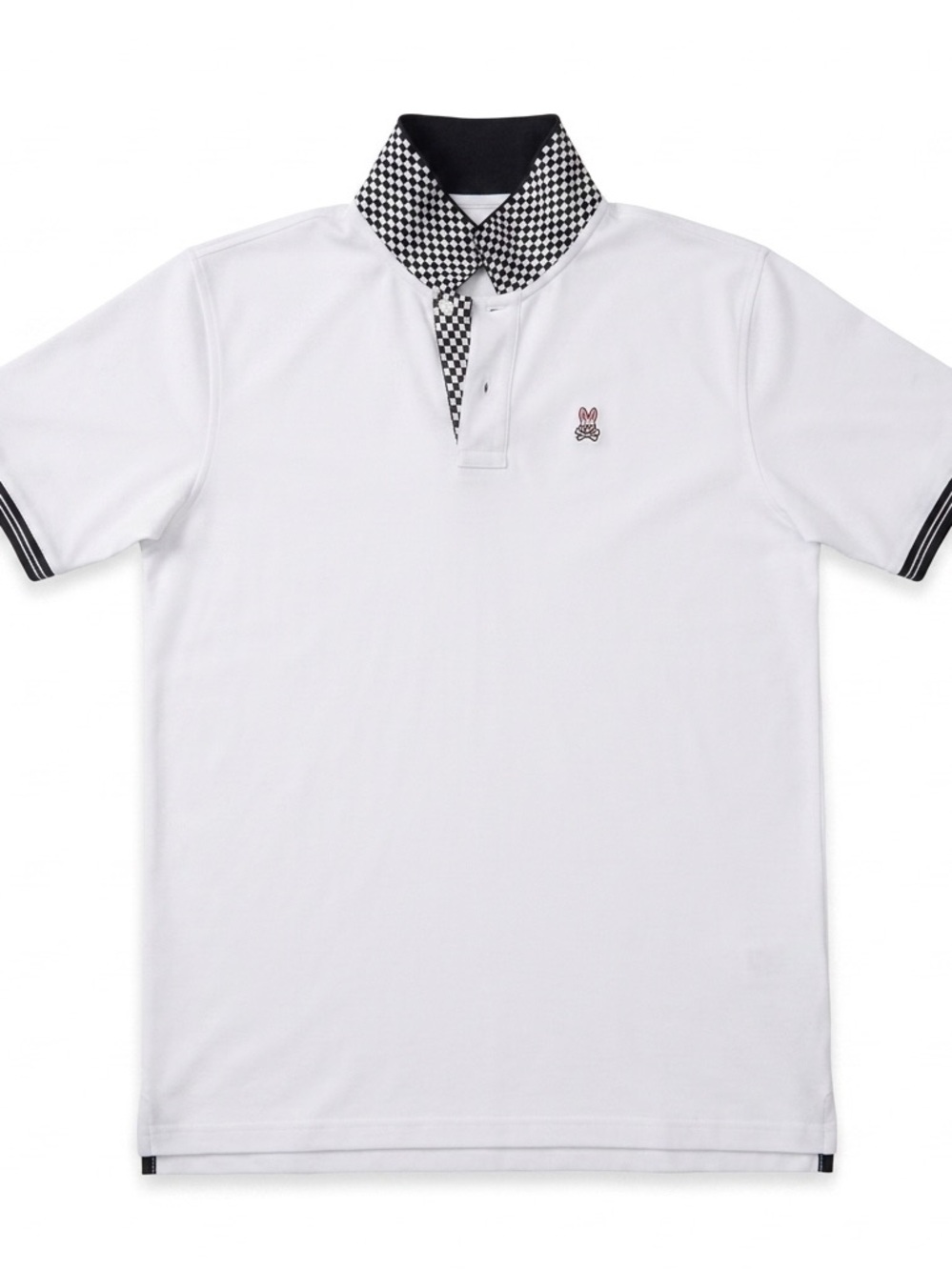Psycho Bunny White Pima Cotton Pique Polo Shirt Size 8 B6K609H1PC